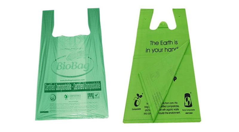 Machine automatique de sacs pour t-shirts biodégradables